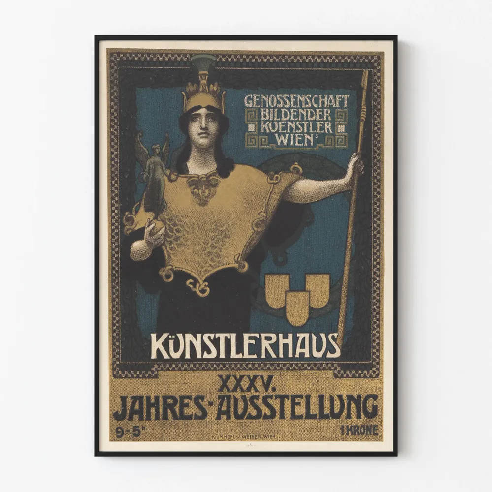 Affiche Art Nouveau pour exposition artistique Wien Künstlerhaus