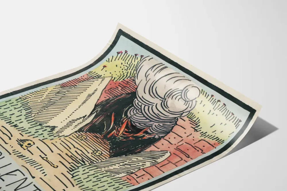 Affiche artistique Das Hollentor à l'esthétique expressionniste