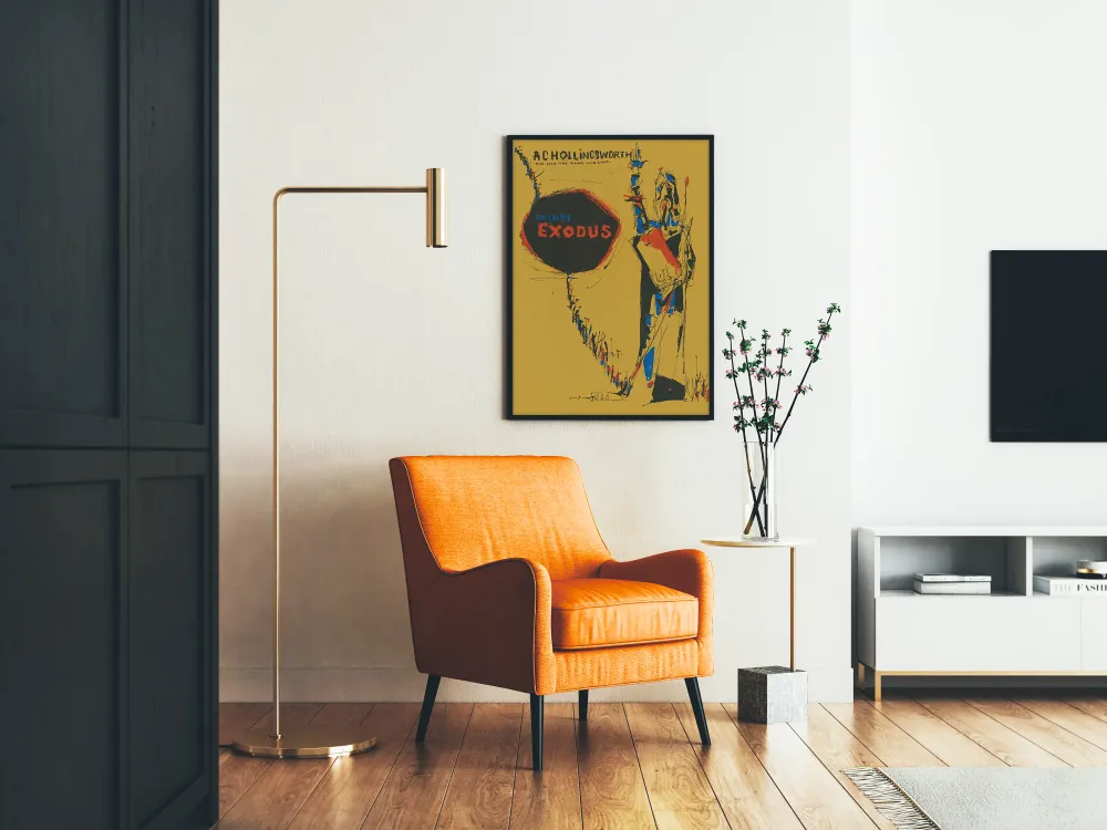 Affiche artistique . C. Hollingsworth Paints Exodus - Décoration murale moderne