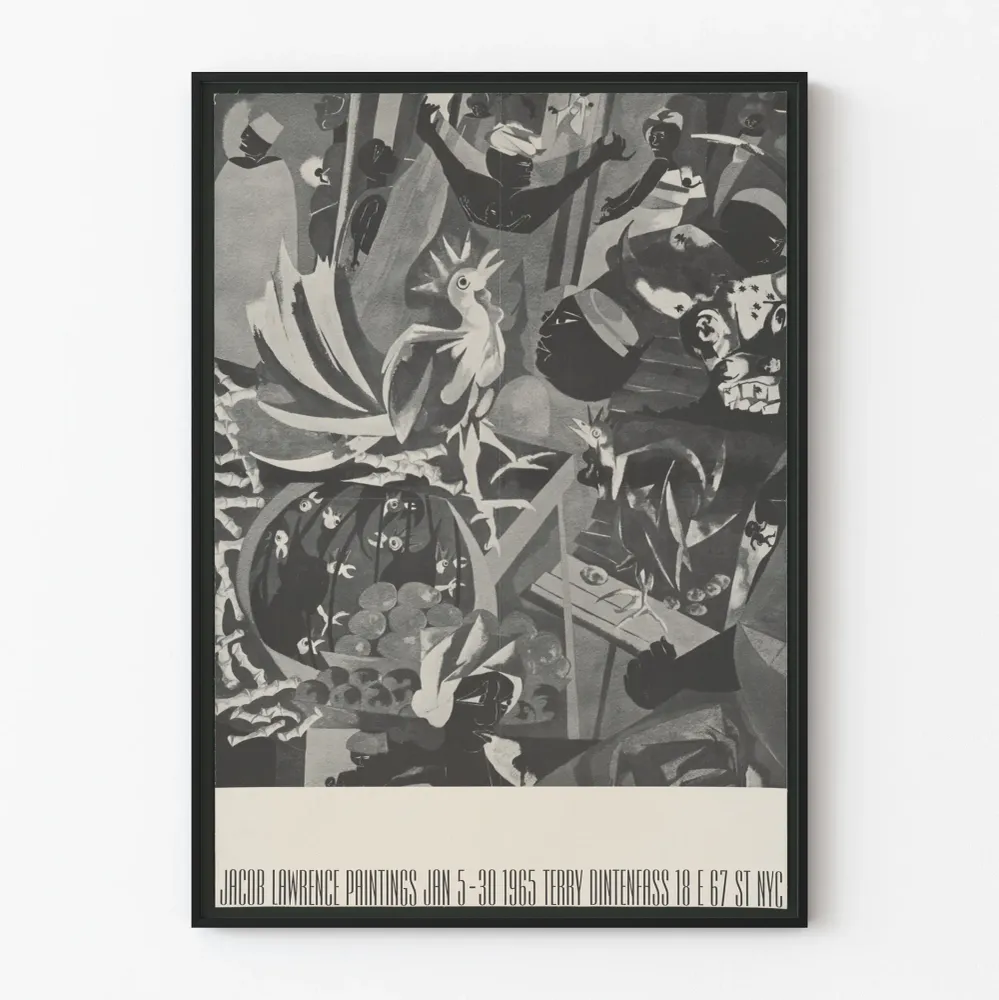 Affiche artistique Jacob Lawrence Paintings 1965 - Décoration murale vintage