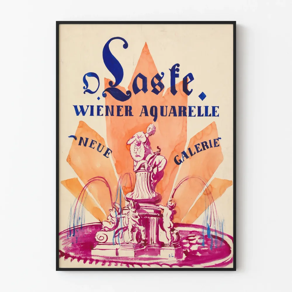 Affiche artistique Oskar Laske - Wiener Aquarelle et Neue Galerie