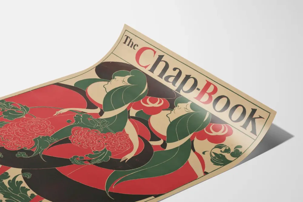 Affiche artistique vintage Chap-Book par Will H. Bradley