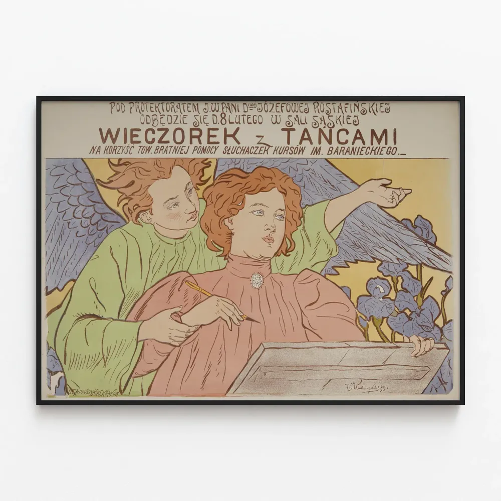 Affiche artistique Wieczorek z Tańcami - Décoration murale vintage élégante