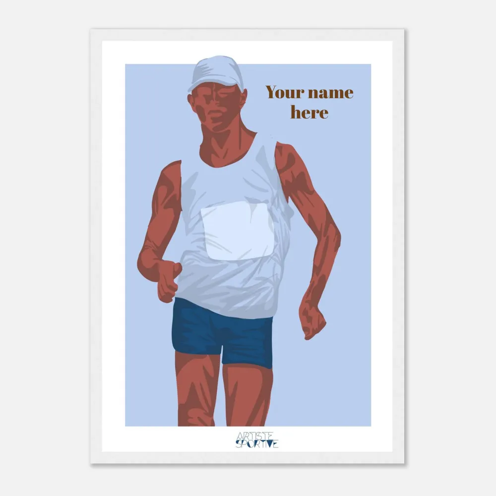 Affiche Athlétisme "marche homme" - personnalisable A3