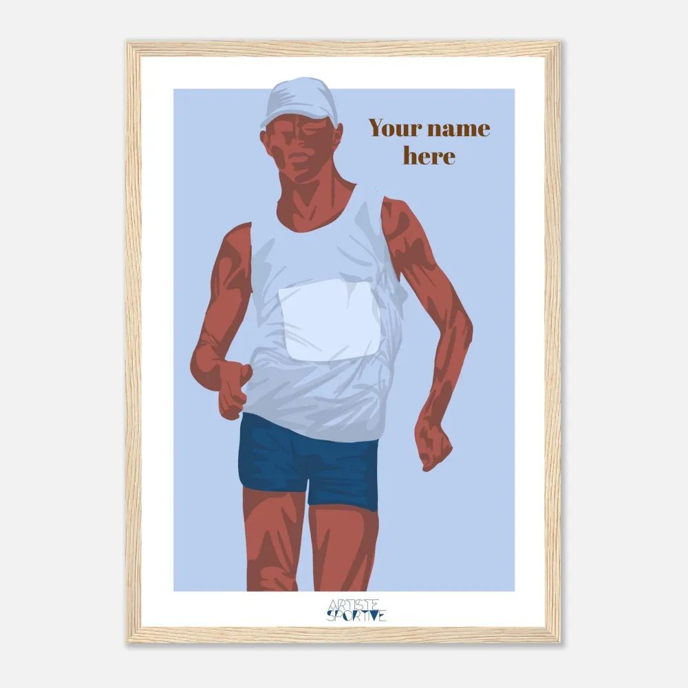 Affiche Athlétisme "marche homme" - personnalisable A3