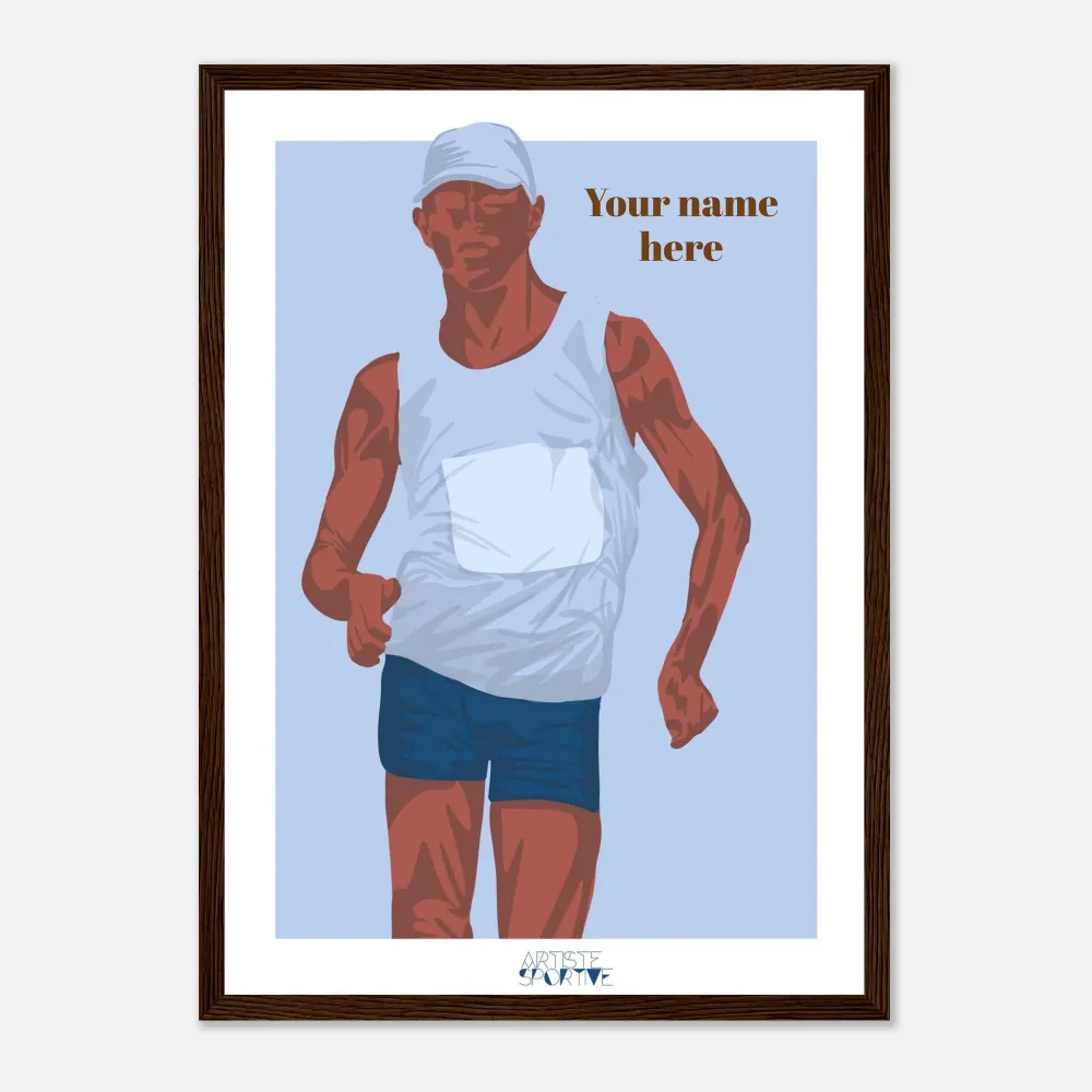 Affiche Athlétisme "marche homme" - personnalisable A3