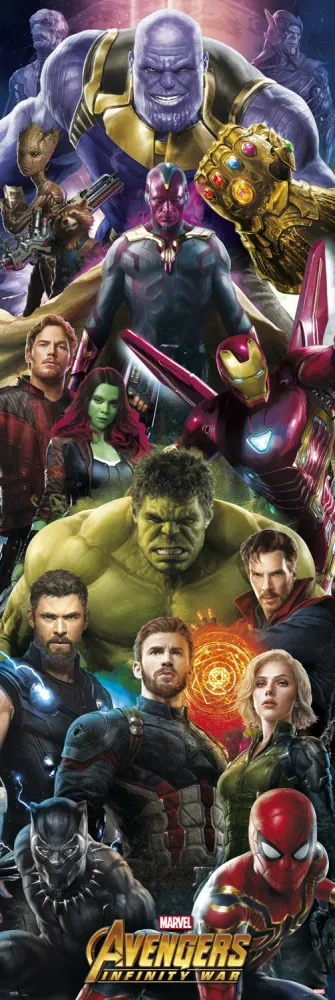 Affiche Avengers Infinity War Heroes