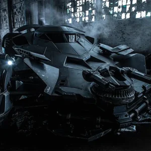 Affiche Batman vs Superman Batmobile