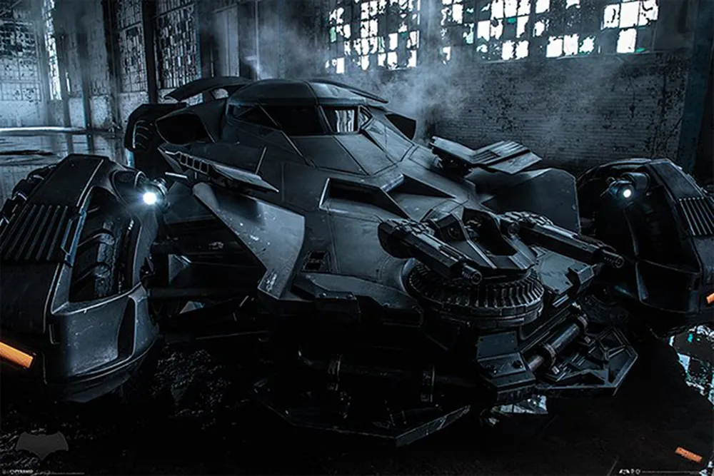 Affiche Batman vs Superman Batmobile