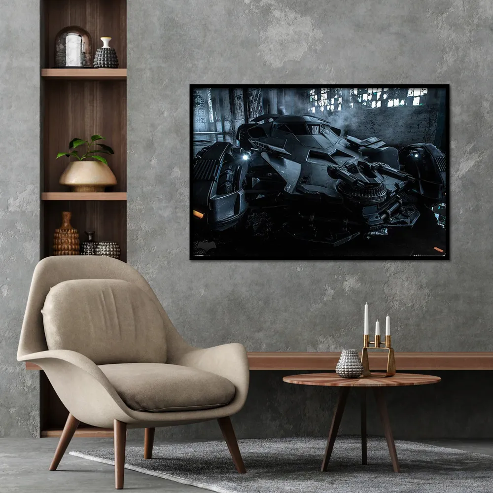 Affiche Batman vs Superman Batmobile