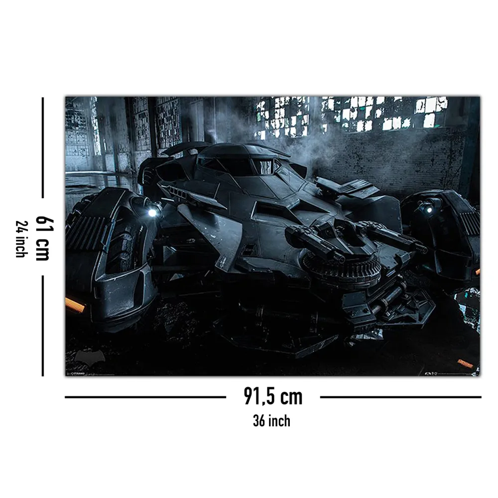 Affiche Batman vs Superman Batmobile