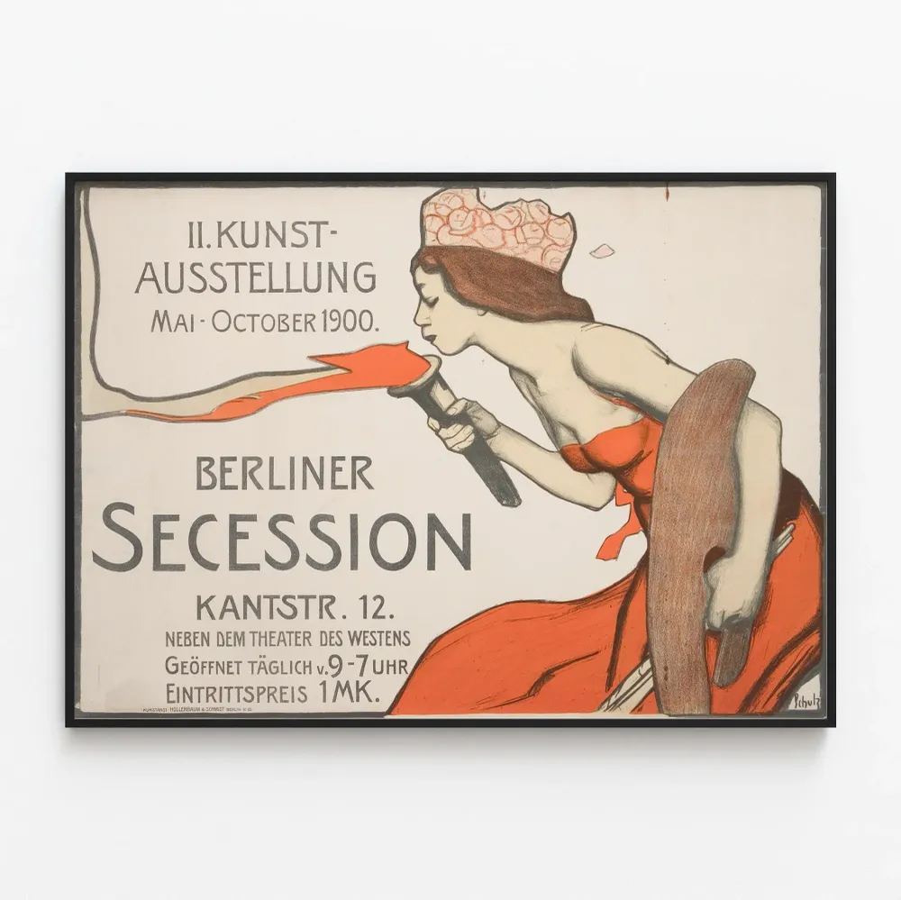 Affiche Berliner Secession exposition mai-octobre 1900