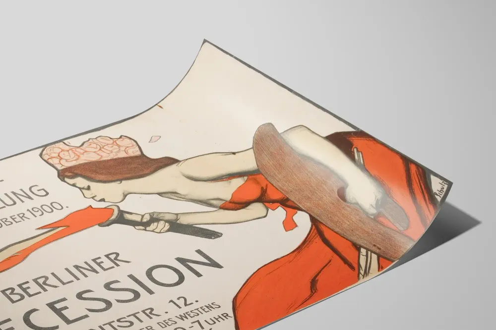 Affiche Berliner Secession exposition mai-octobre 1900