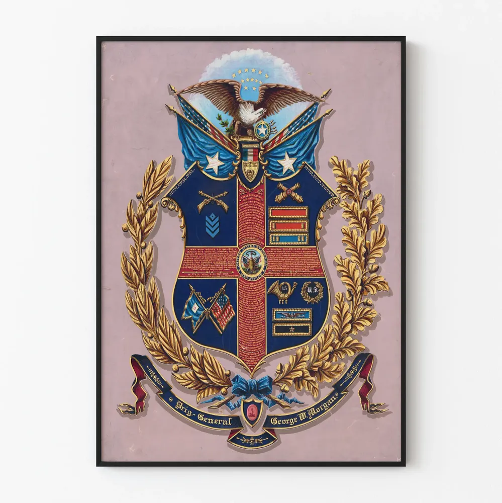 Affiche Blason Historique du Brigadier Général George W. Morgan