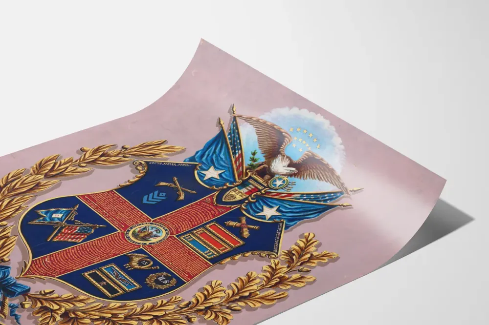Affiche Blason Historique du Brigadier Général George W. Morgan