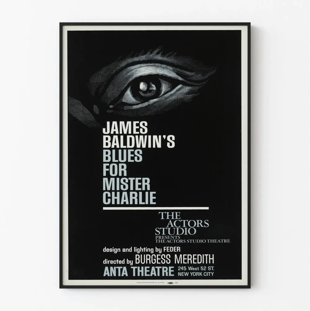 Affiche Blues Mister Charlie - Théâtre et design classique