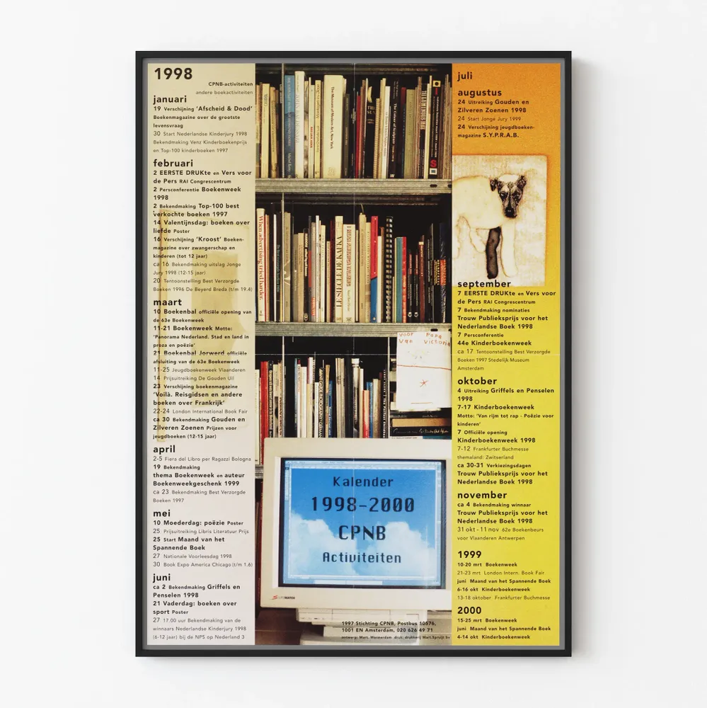Affiche Calendrier CPNB Activiteiten 1998-2000