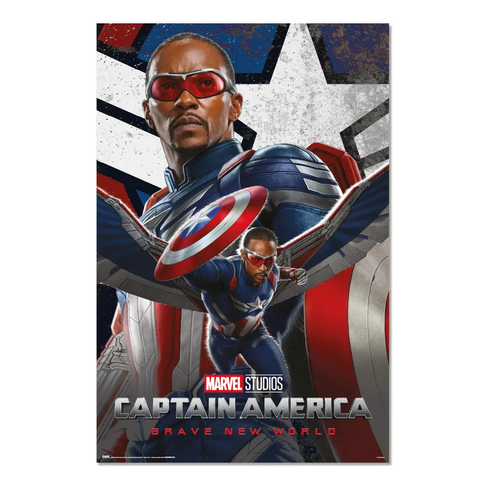 Affiche de Captain America Marvel Brave New World