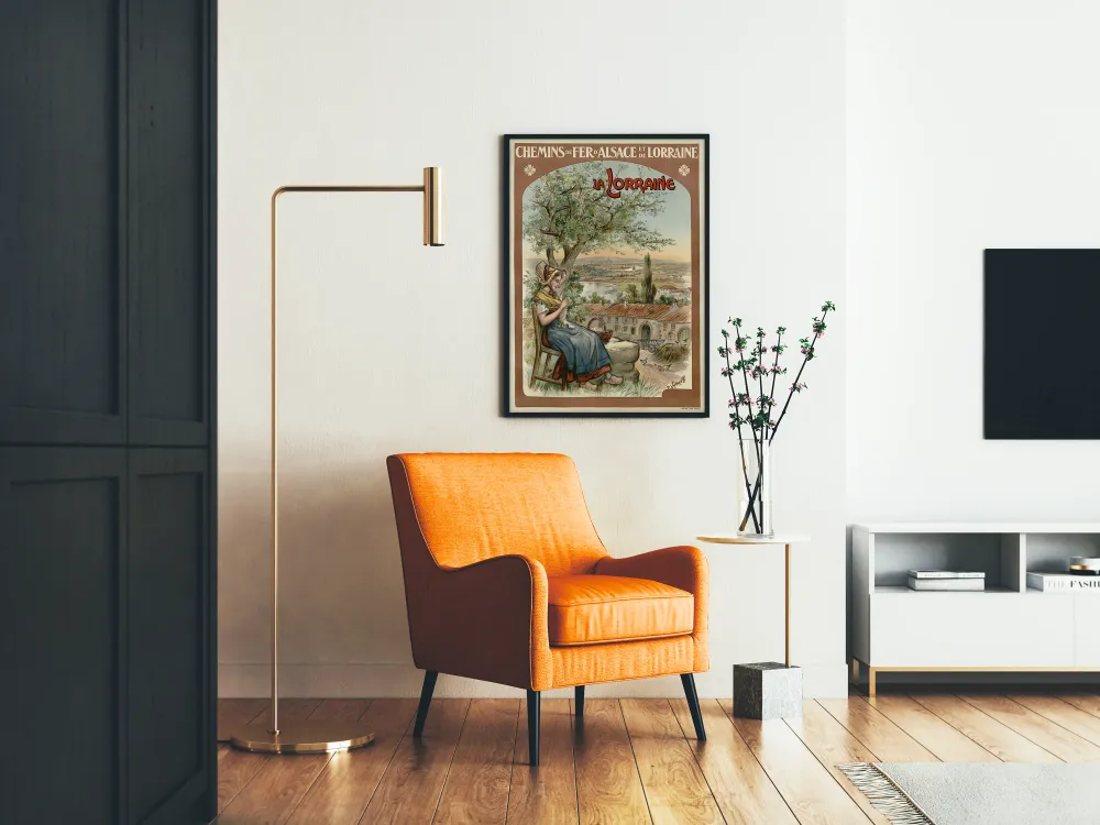 Affiche Chemins de Fer d'Alsace et de Lorraine - La Lorraine