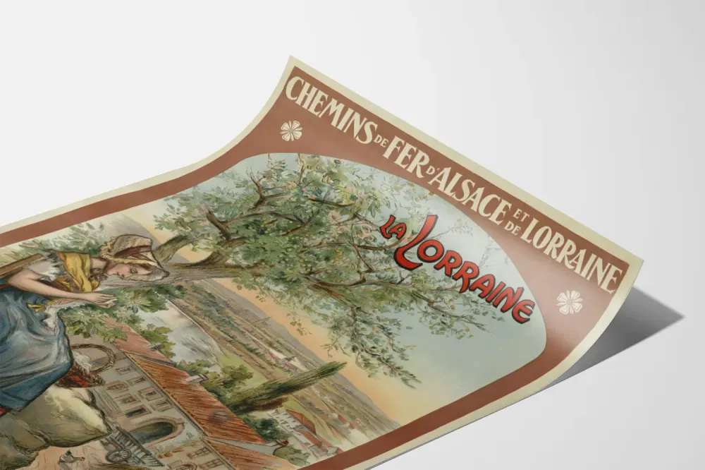 Affiche Chemins de Fer d'Alsace et de Lorraine - La Lorraine