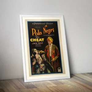 Affiche cinéma La frétissure Cheat Pola Negri 1923