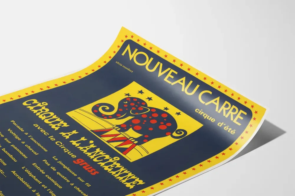 Affiche Cirque à l'Ancienne avec le Cirque Gruss - Décoration Murale Vintage