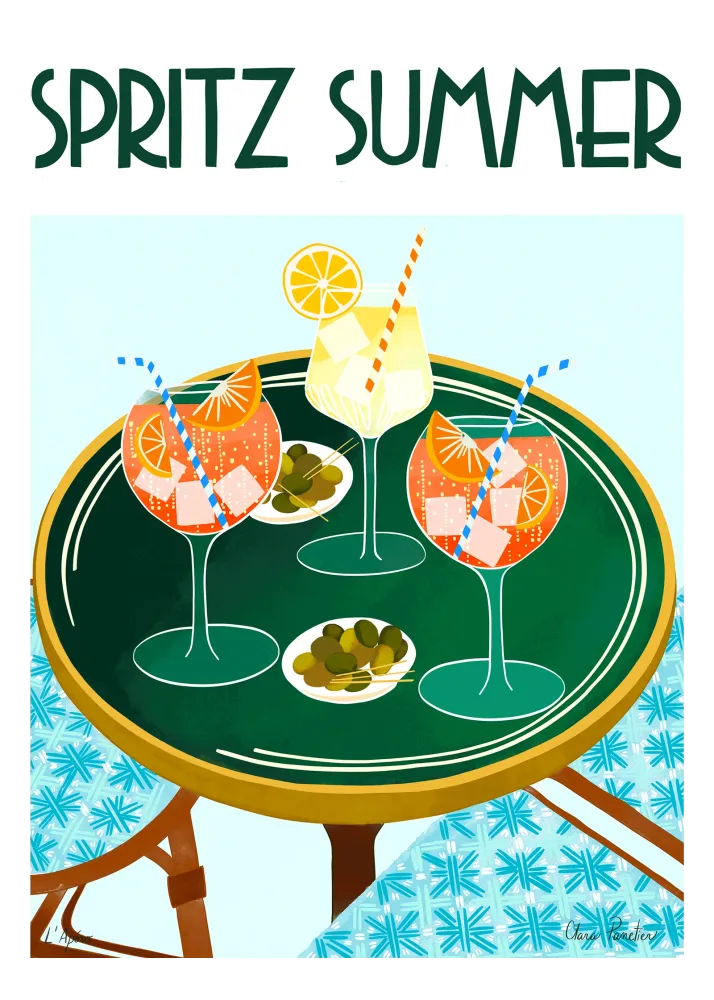 Affiche Clara Panetier - Apéro Spritz Summer