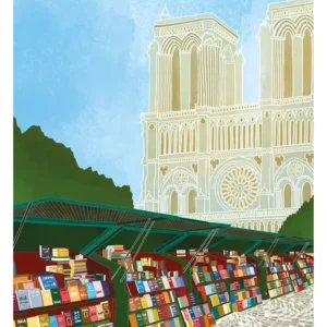 Affiche CLARA PANETIER - LES BOUQUINISTES