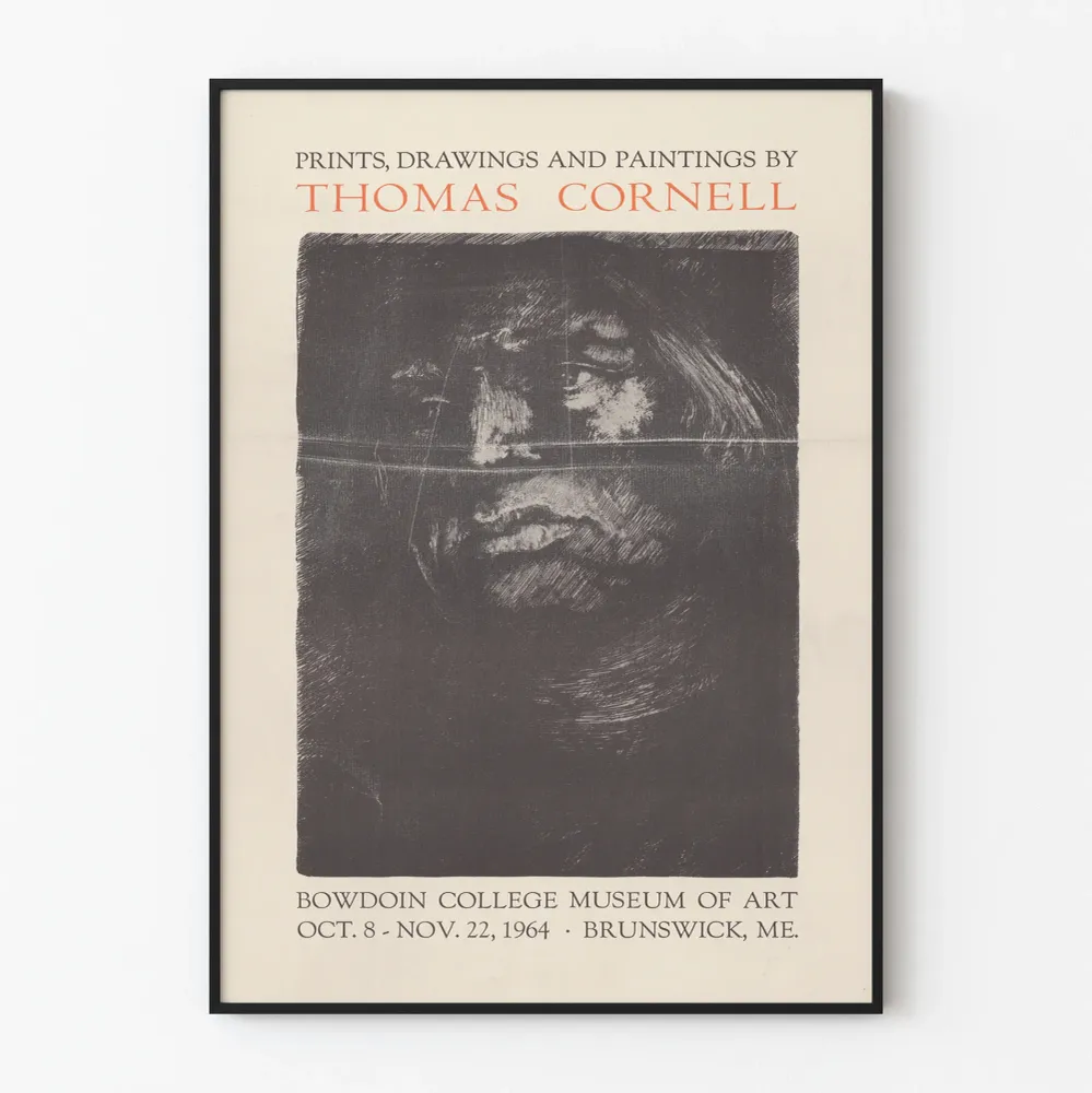 Affiche d'Art Thomas Cornell - Exposition 1964 au Bowdoin College Museum Art