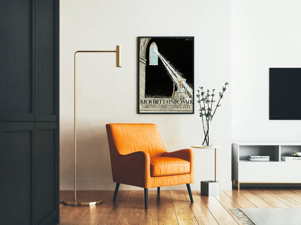 Affiche déco murale Monastère et lumière mystique