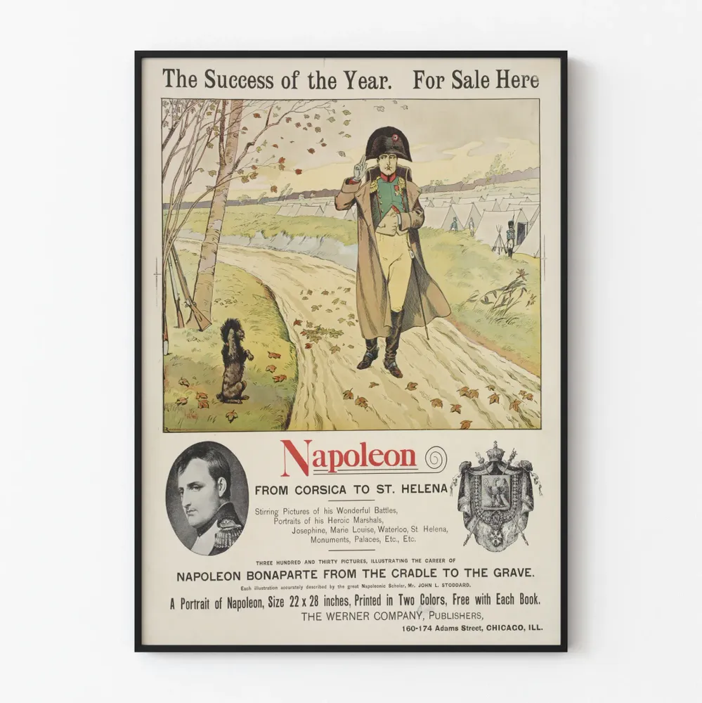 Affiche Déco Murale Napoléon Bonaparte Illustration Historique