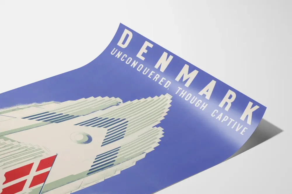 Affiche décoration murale église Grundtvig à Copenhague