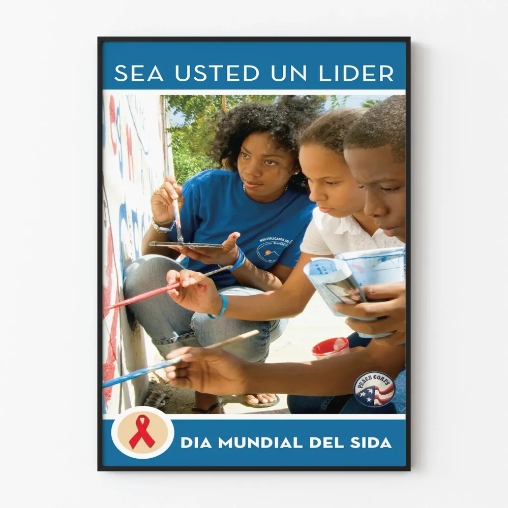 Affiche de Décoration Murale Journée Mondiale du Sida - Peinture et Engagement