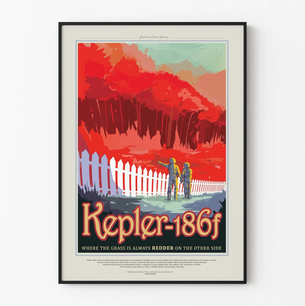 Affiche Décoration Murale Kepler-186f Planète Exoplanète