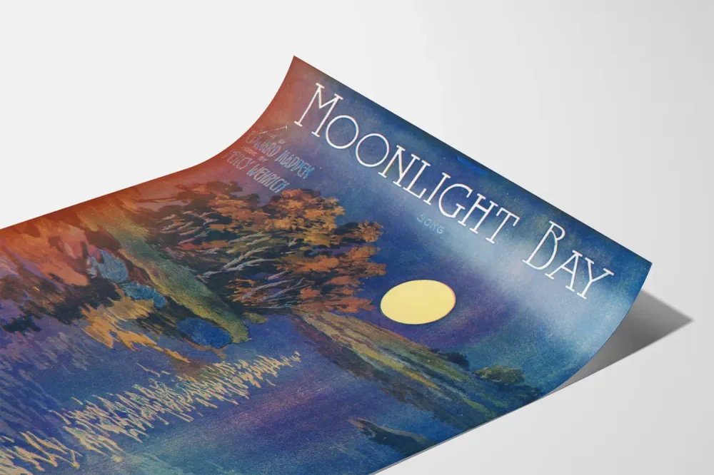 Affiche décoration murale Moonlight Bay au clair de lune