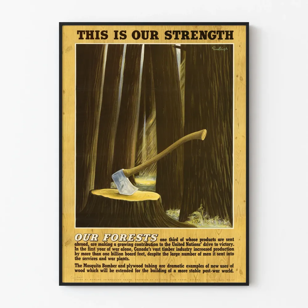 Affiche de décoration murale 'Our Forests - This Is Our Strength'