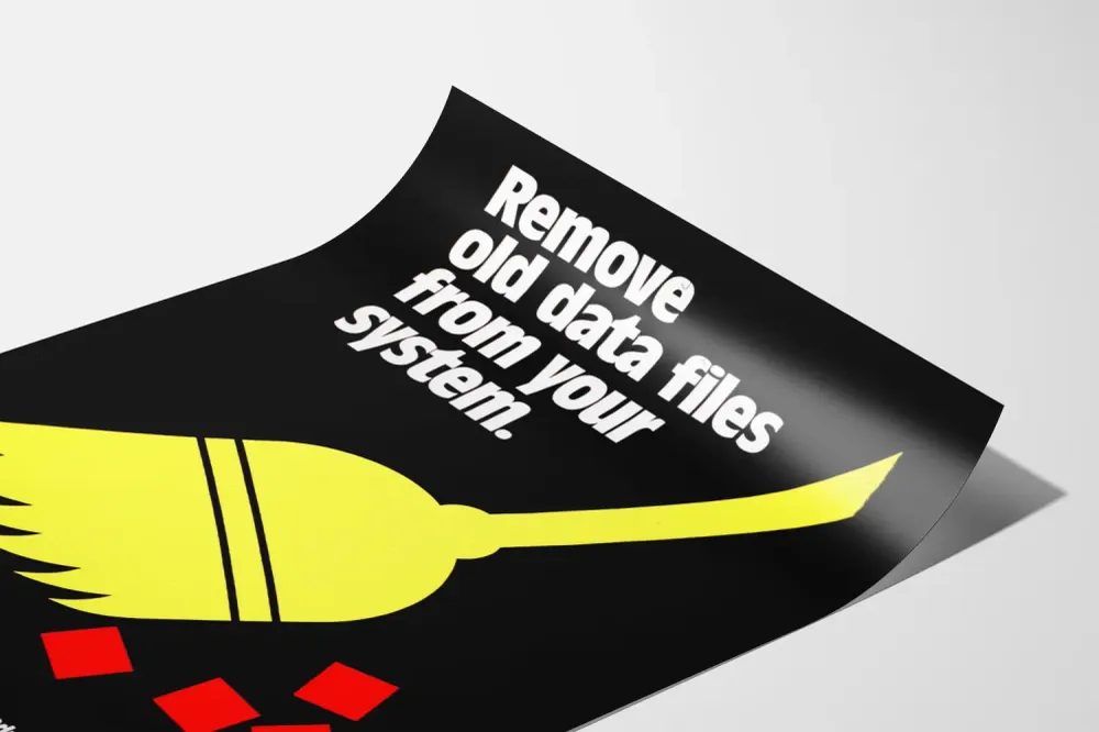 Affiche de décoration murale Sur le thème du nettoyage des données
