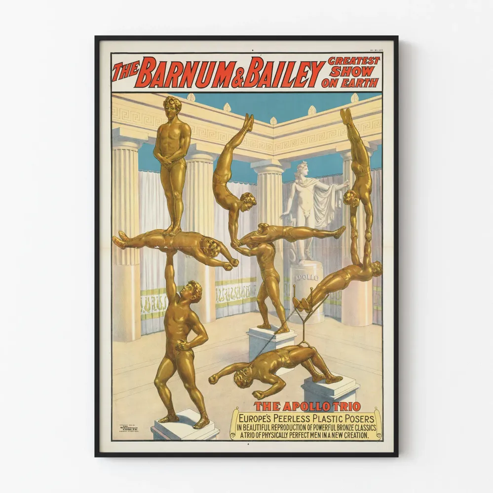 Affiche décorative Barnum & Bailey Apollo Trio