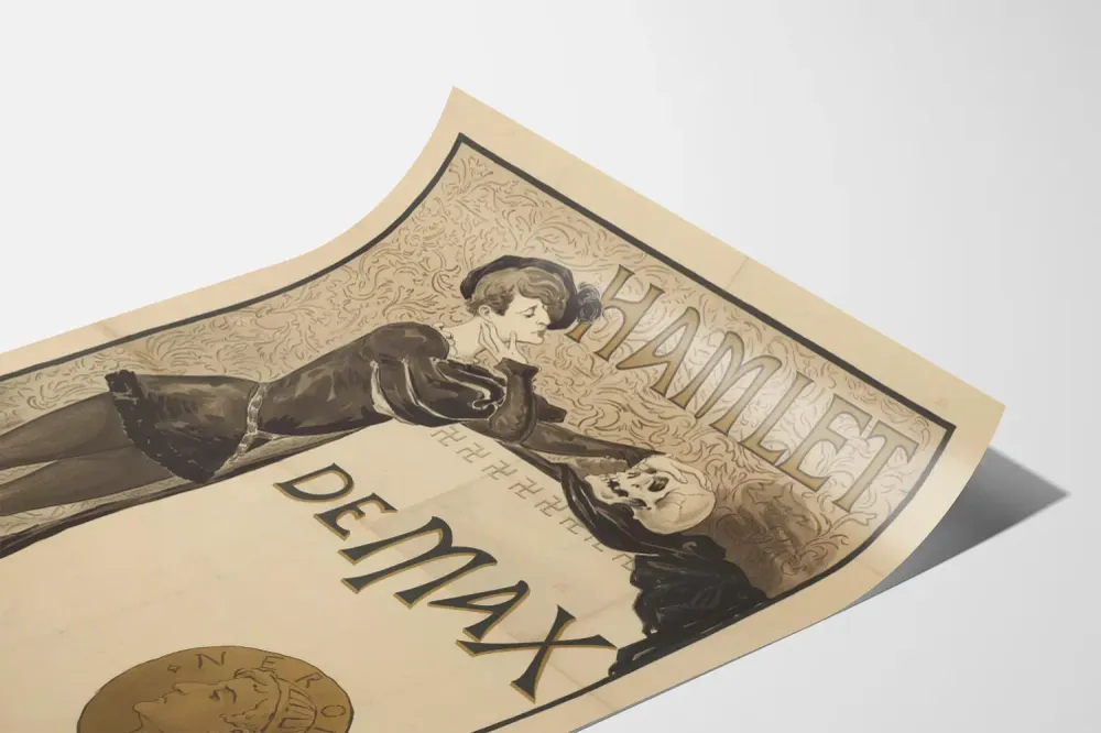 Affiche décorative Hamlet de Max style Art Nouveau