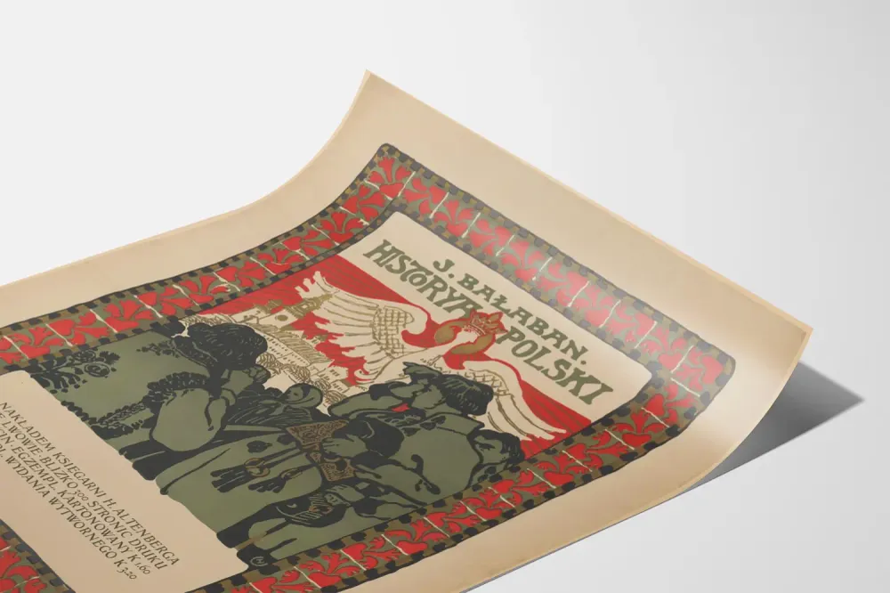 Affiche décorative histoire polska J. Bałaban