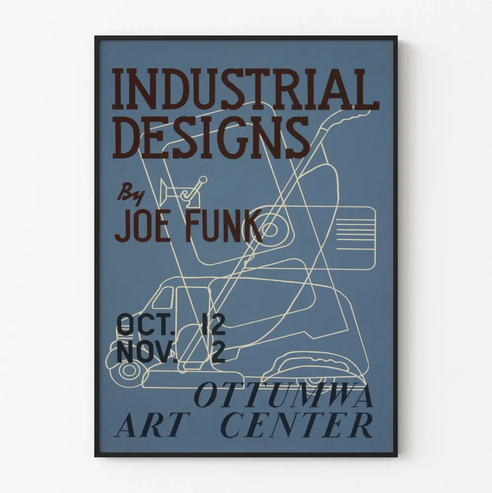 Affiche Décorative Industrial Designs par Joe Funk