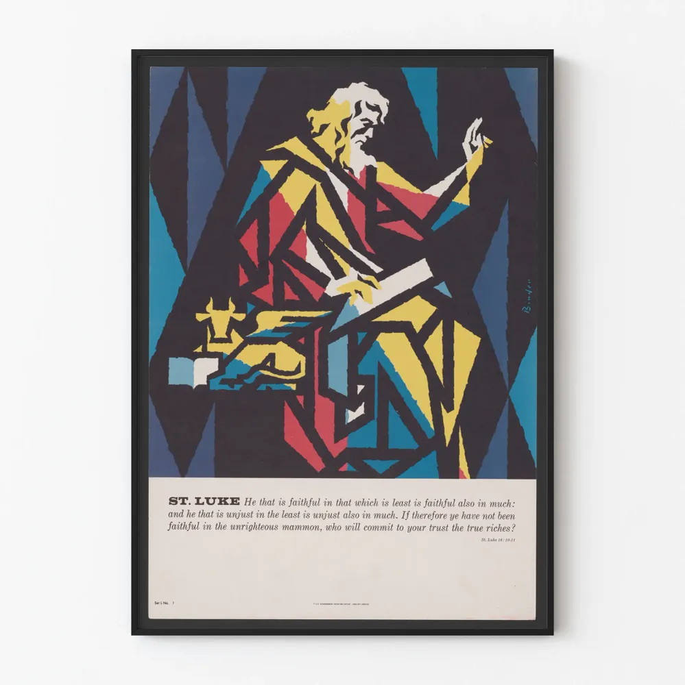 Affiche décorative St Luke design géométrique