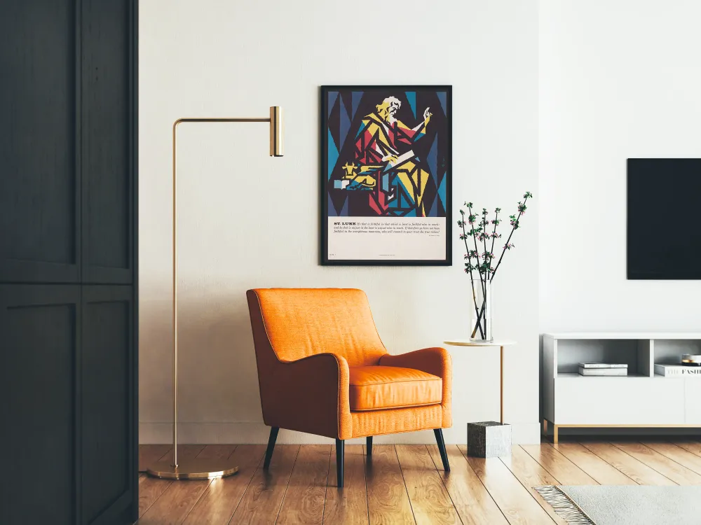 Affiche décorative St Luke design géométrique