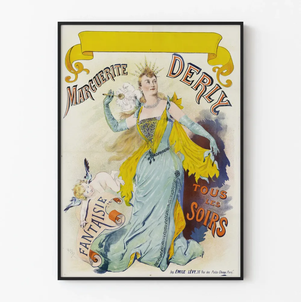 Affiche décorative Marguerite Derly Fantaisie tous les soirs