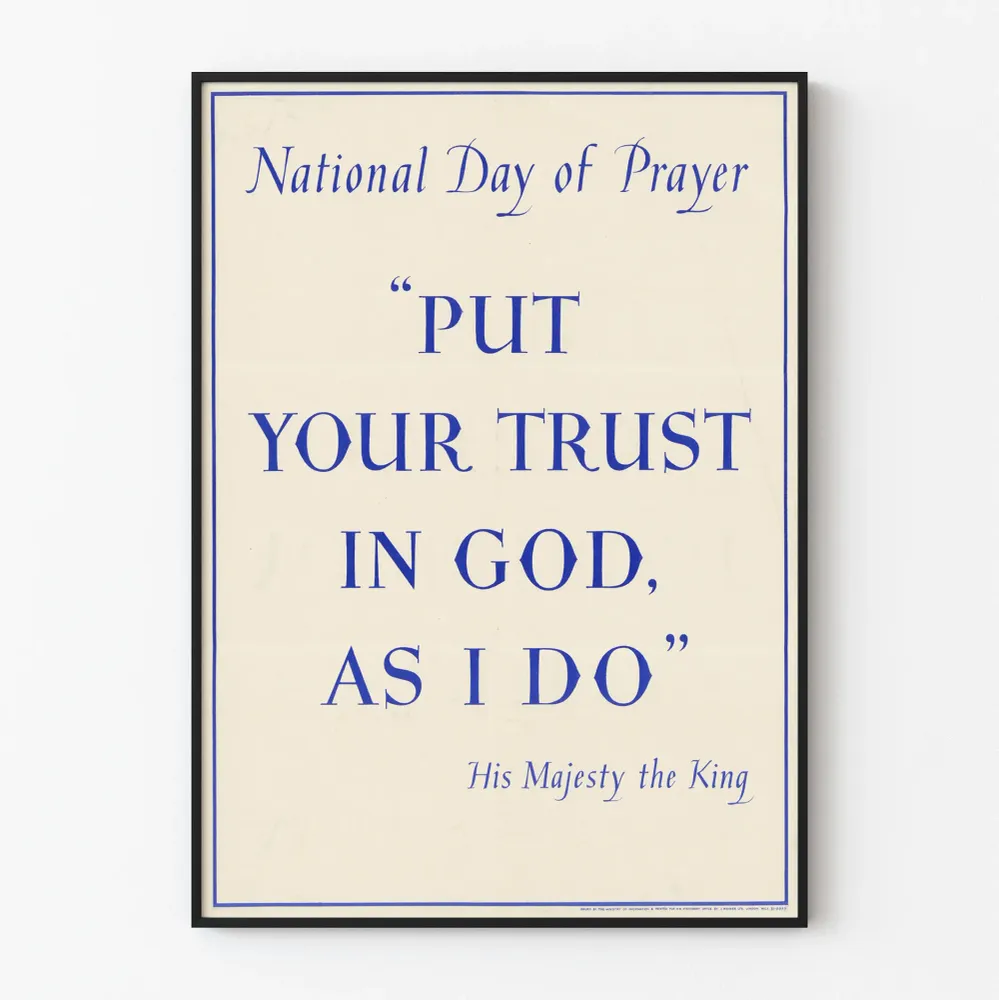 Affiche décorative National Day Prayer - Citation inspirante