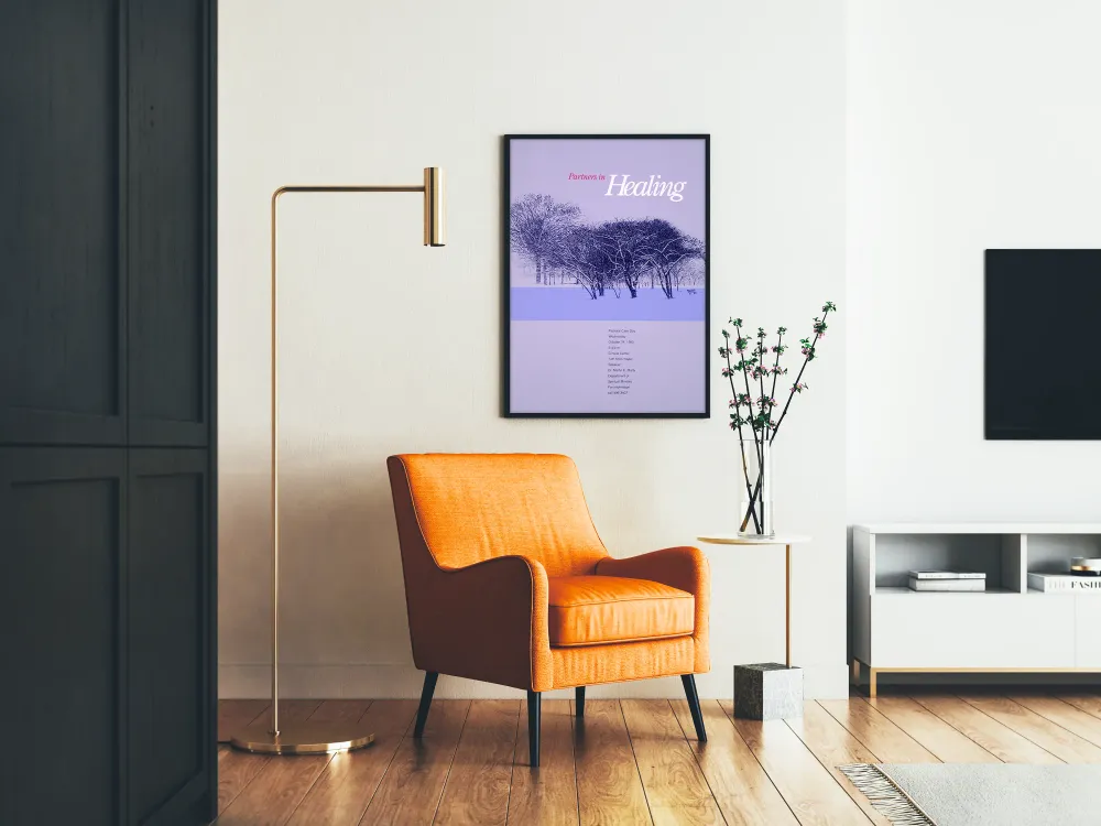 Affiche décorative Partners Healing pour espace de soin