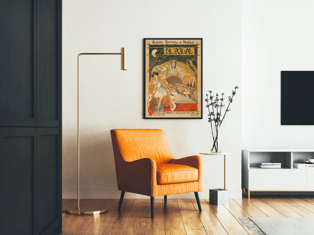 Affiche Décorative Le Rêve - Style Art Nouveau Musique et Danse