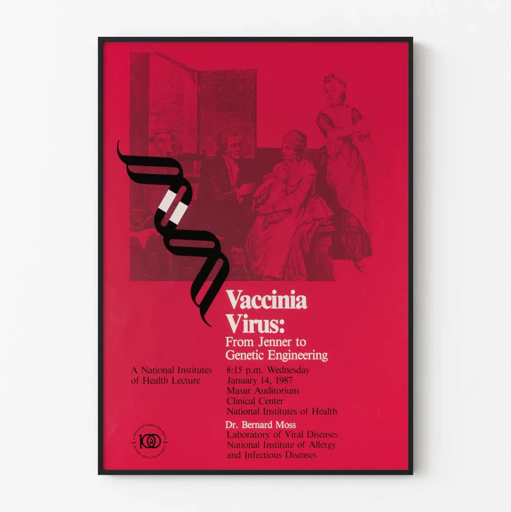 Affiche Décorative Vaccinia Virus : De Jenner à l'Ingénierie Génétique
