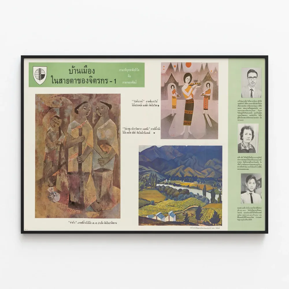 Affiche Décorative : Vue du Pays par un Peintre - Art Traditionnel et Paysages