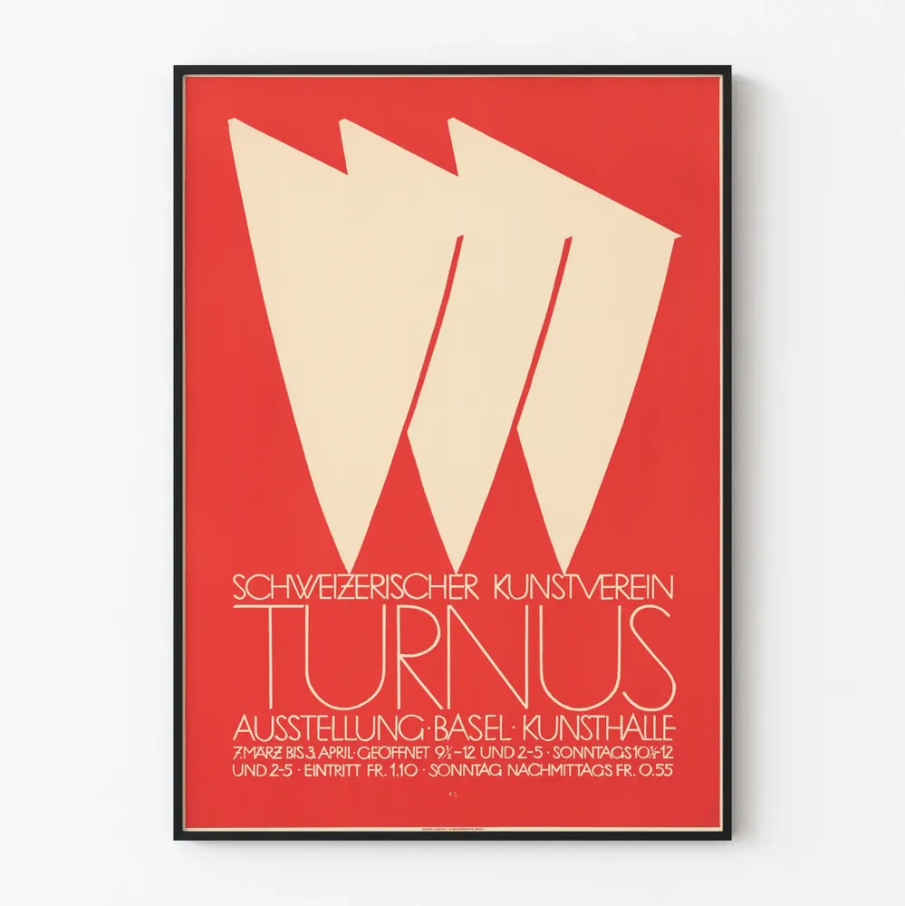 Affiche d'exposition Turnus - Kunsthalle Bâle